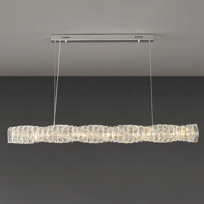 WOW Twist Linear Crystal Chandelier-wow2193