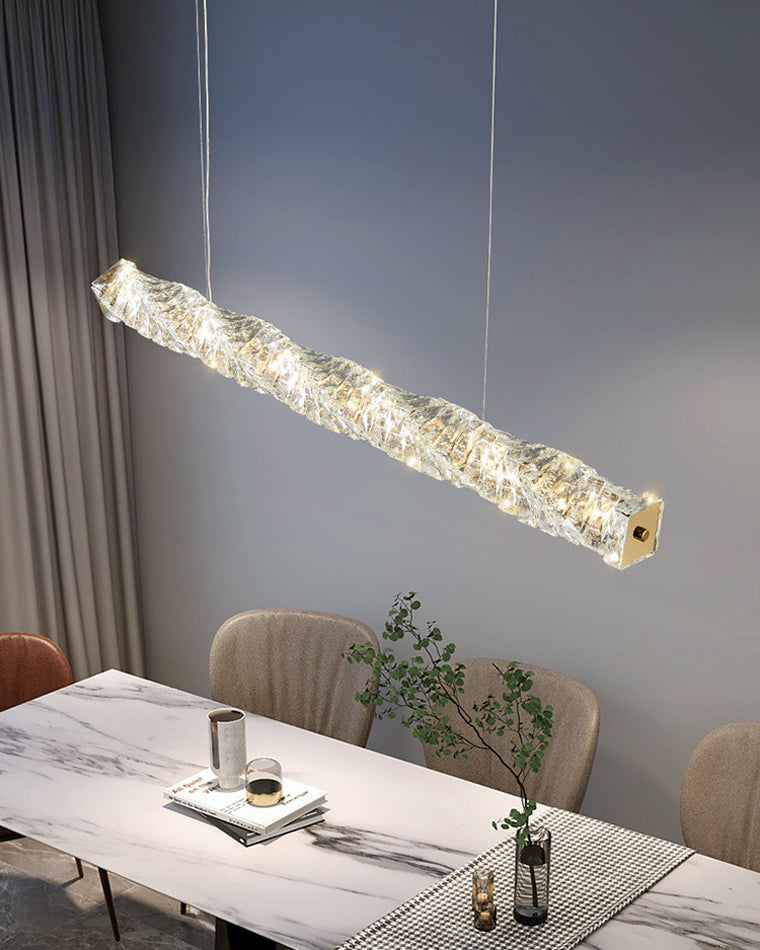 WOW Twist Linear Crystal Chandelier-wow2193