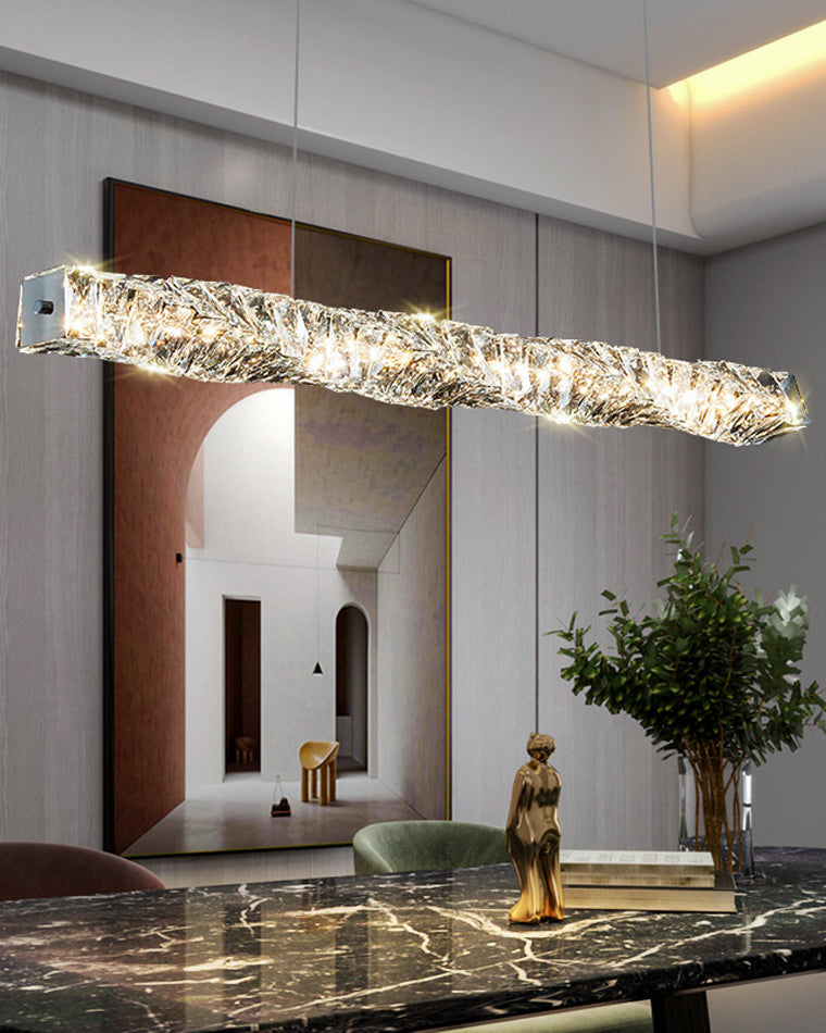 WOW Twist Linear Crystal Chandelier-wow2193
