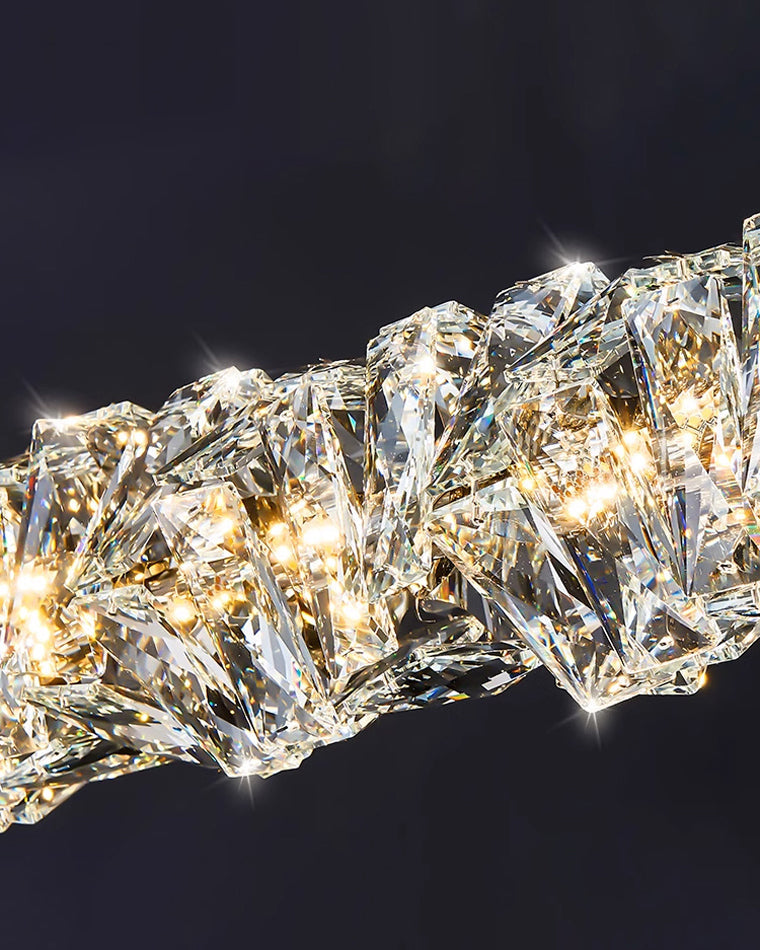 WOW Twist Linear Crystal Chandelier-wow2193