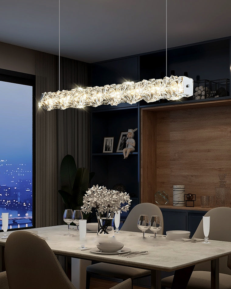 WOW Twist Linear Crystal Chandelier-wow2193