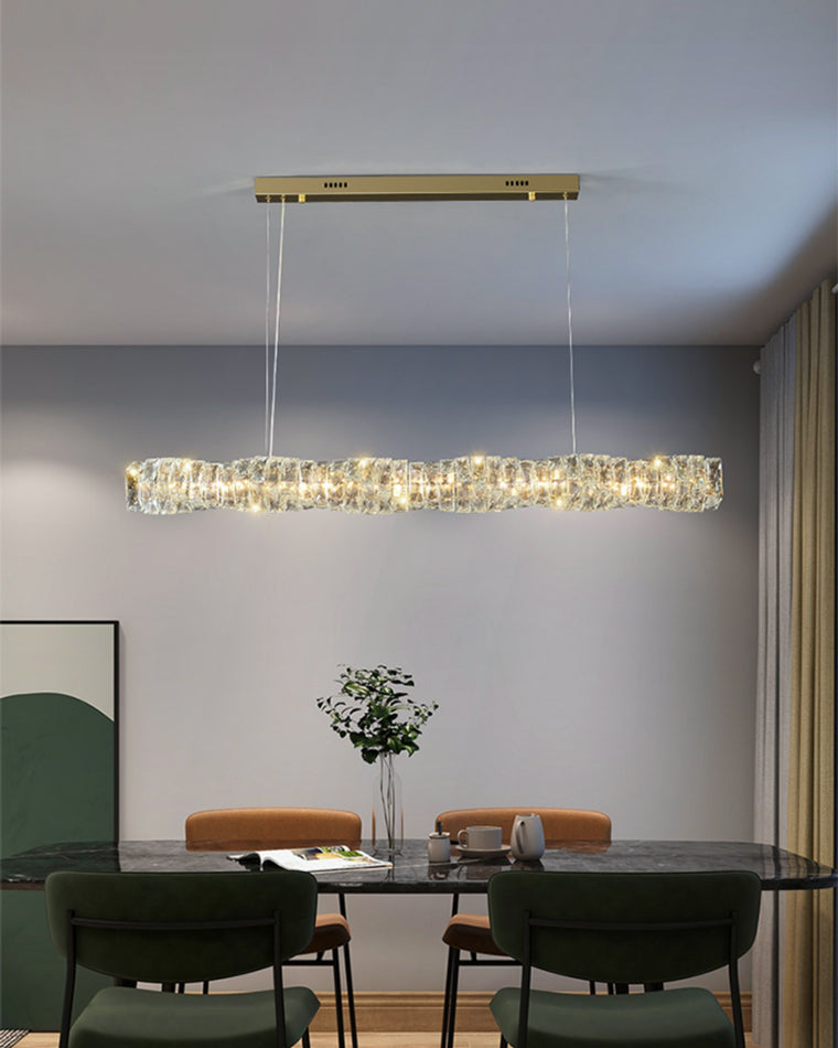 WOW Twist Linear Crystal Chandelier-wow2193