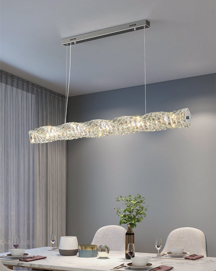 WOW Twist Linear Crystal Chandelier-wow2193