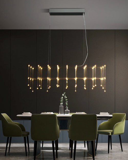 WOW Rectangular Sculptural Chandelier-WOW2200
