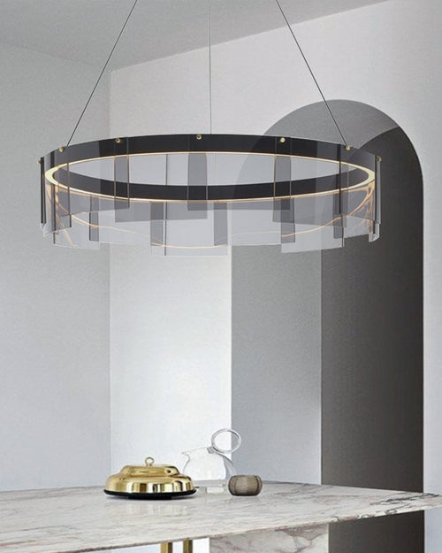WOW Smoked Glass Round Chandelier-wow2202