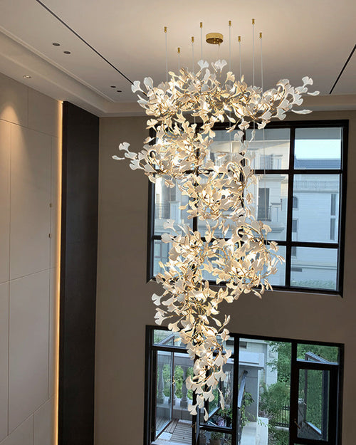 WOW Ginkgo Long Staircase Chandelier-wow2206