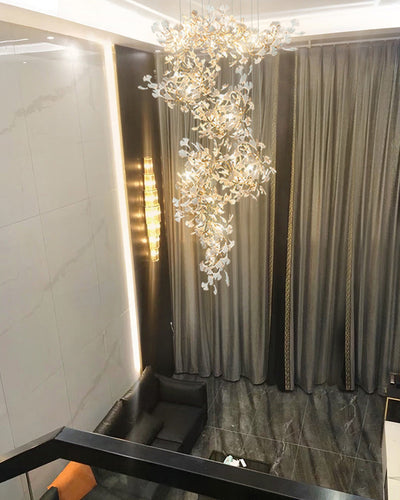 WOW Ginkgo Long Staircase Chandelier-wow2206