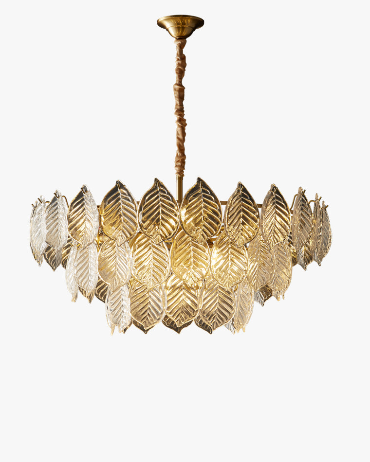 WOW Tiered Glass Leaf Chandelier-wow2209