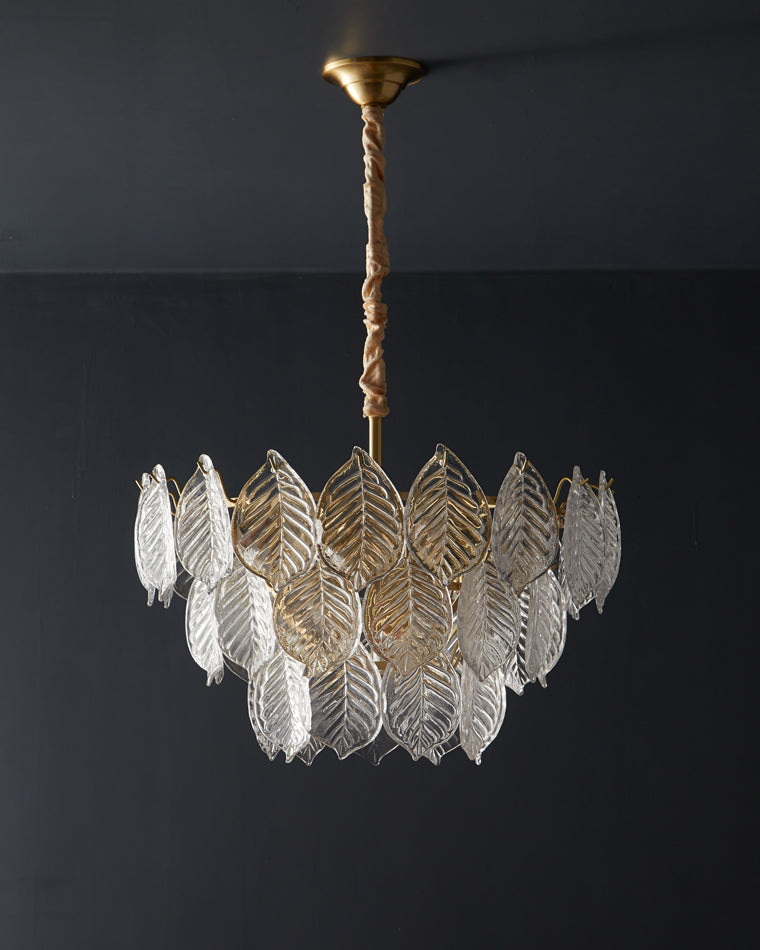 WOW Tiered Glass Leaf Chandelier-wow2209