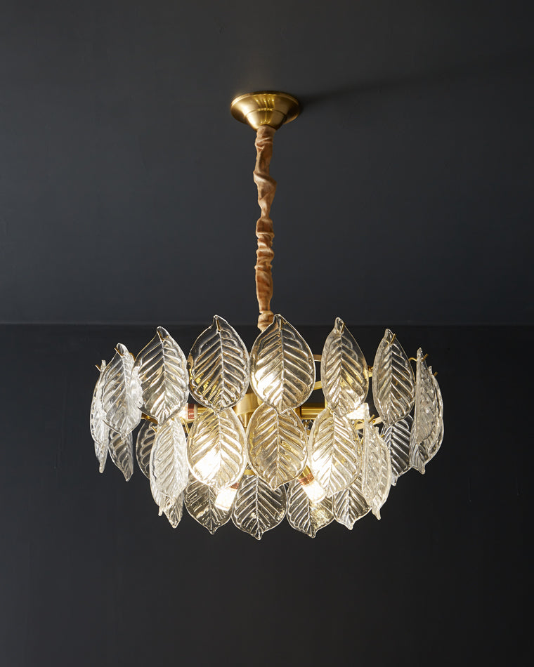 WOW Tiered Glass Leaf Chandelier-wow2209
