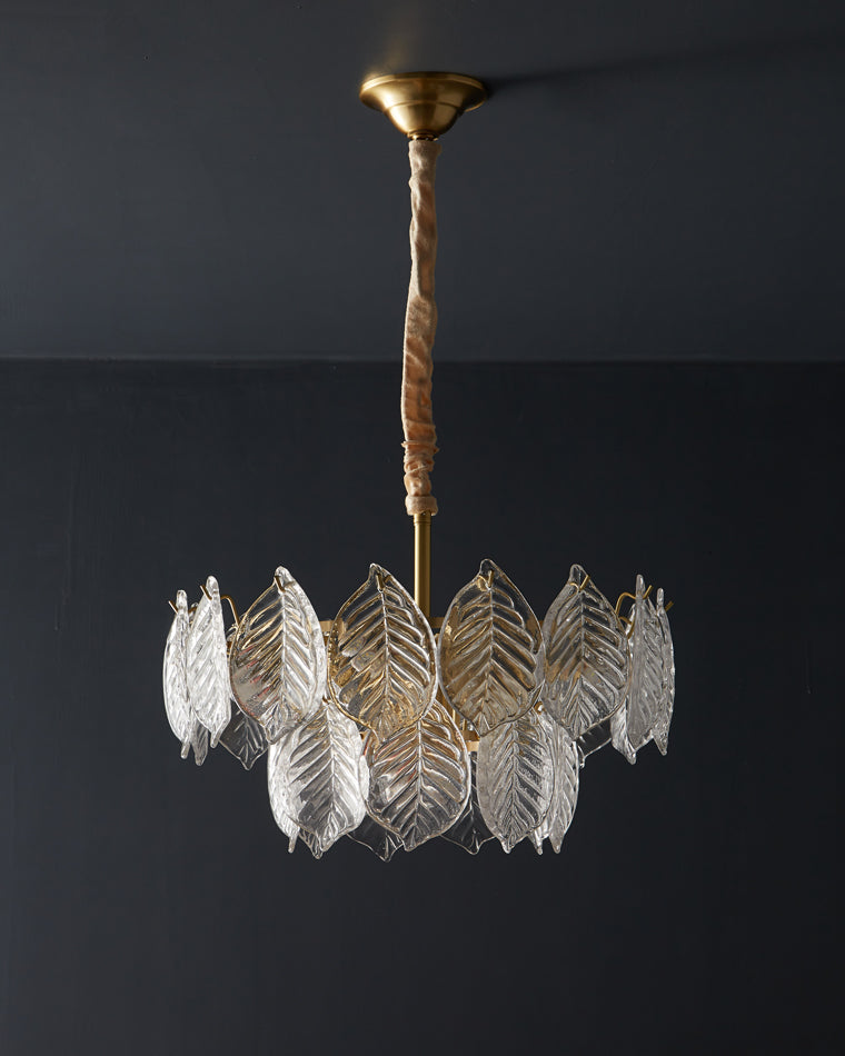 WOW Tiered Glass Leaf Chandelier-wow2209