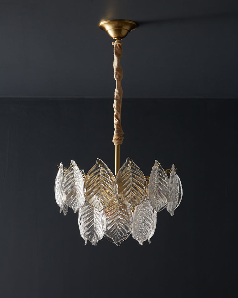 WOW Tiered Glass Leaf Chandelier-wow2209