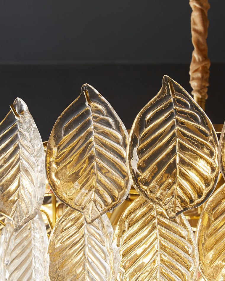 WOW Tiered Glass Leaf Chandelier-wow2209