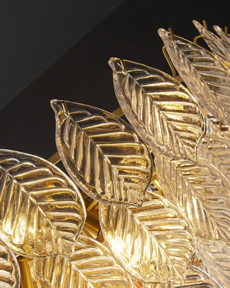 WOW Tiered Glass Leaf Chandelier-wow2209