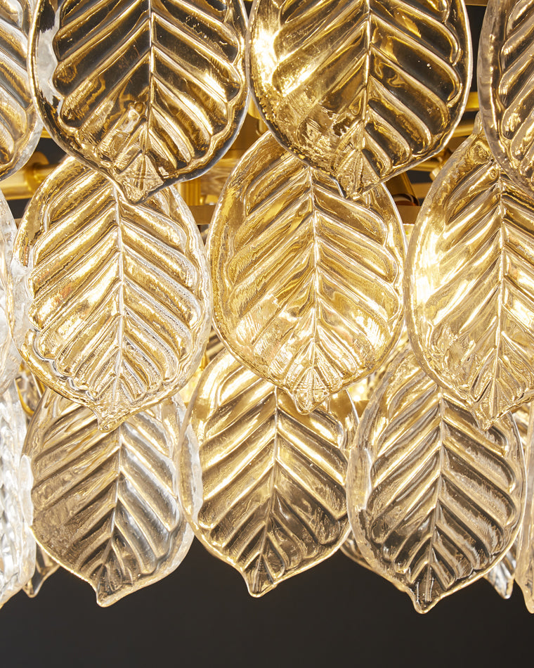 WOW Tiered Glass Leaf Chandelier-wow2209