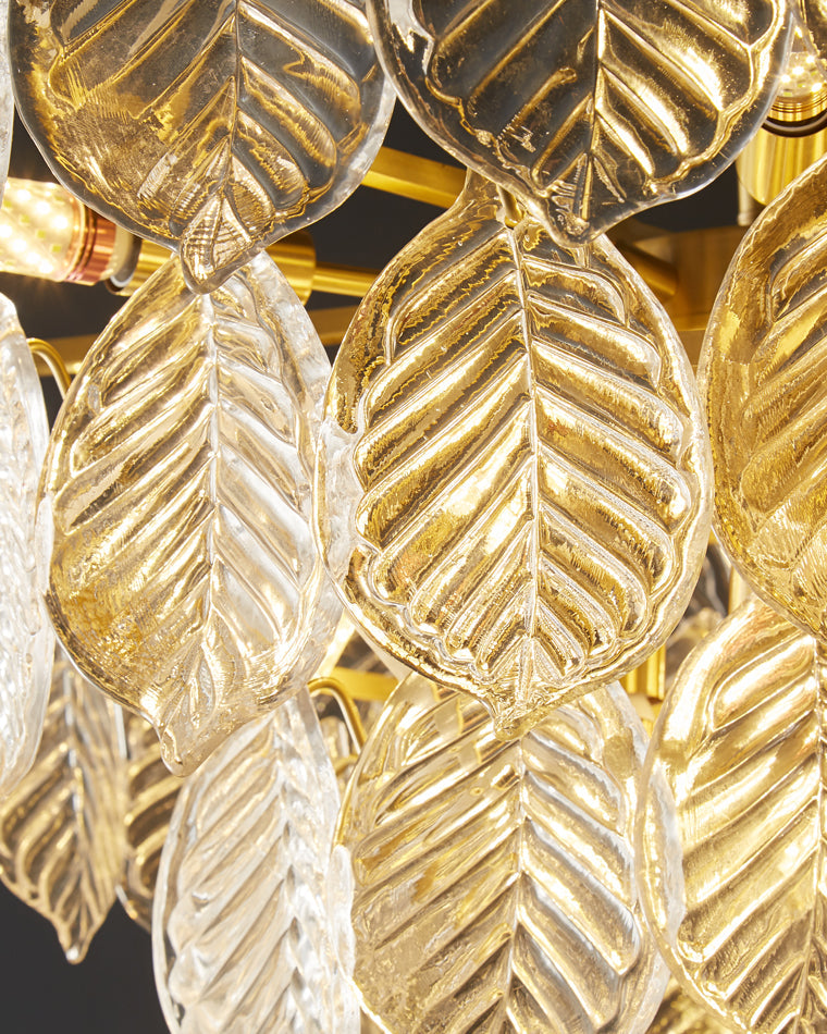WOW Tiered Glass Leaf Chandelier-wow2209