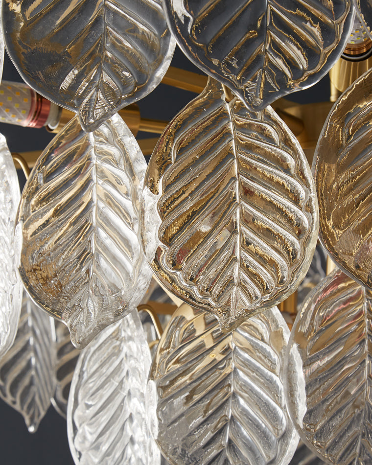 WOW Tiered Glass Leaf Chandelier-wow2209