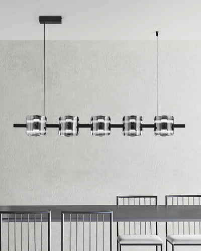 WOW Glass Brass Linear Chandelier-WOW2219B