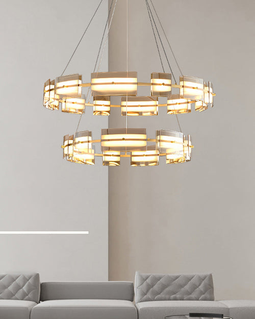 WOW Modern Tiered Glass Chandelier-wow2220