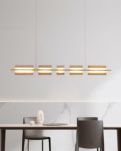 WOW Amber/Smoked Glass Linear Chandelier-wow2221