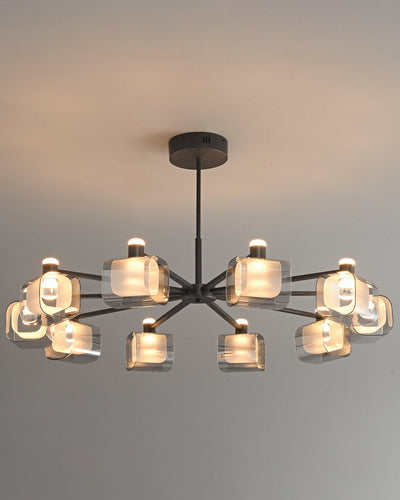WOW Hollow Rectangular Glass Chandelier-wow2223