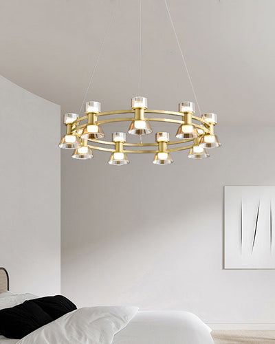 WOW Modern Pillar Candle Round Chandelier-wow2224