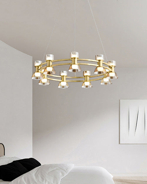 WOW Modern Pillar Candle Round Chandelier-wow2224
