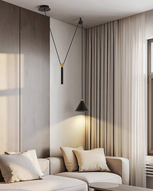 WOW Cone Counterweight Pulley Swag Pendant Lamp-wow2230
