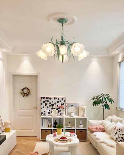 WOW Tole Flower Glass Chandelier-wow2307
