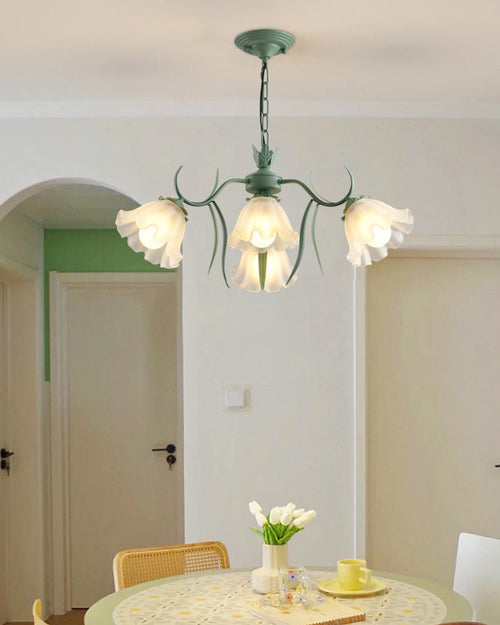 WOW Tole Flower Glass Chandelier-wow2307