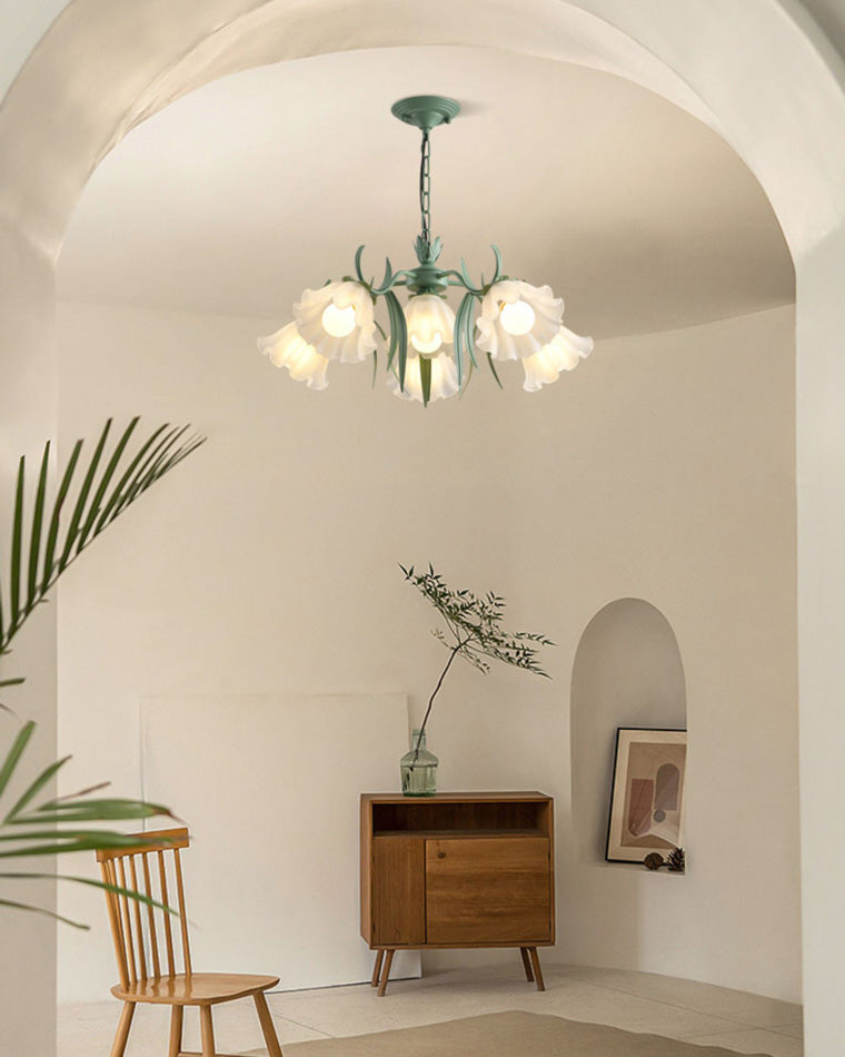 WOW Tole Flower Glass Chandelier-wow2307