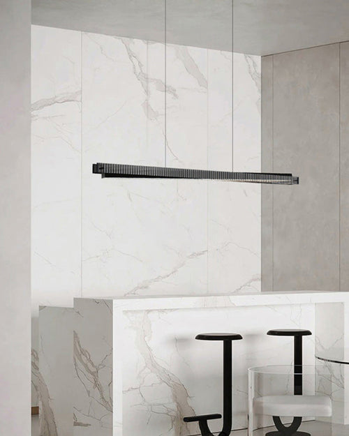 WOW Black Fluted Glass Linear Pendant Light-Wow2310
