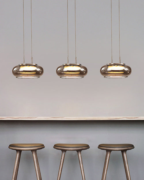 WOW Round Smoked Glass Pendant Light-wow2322
