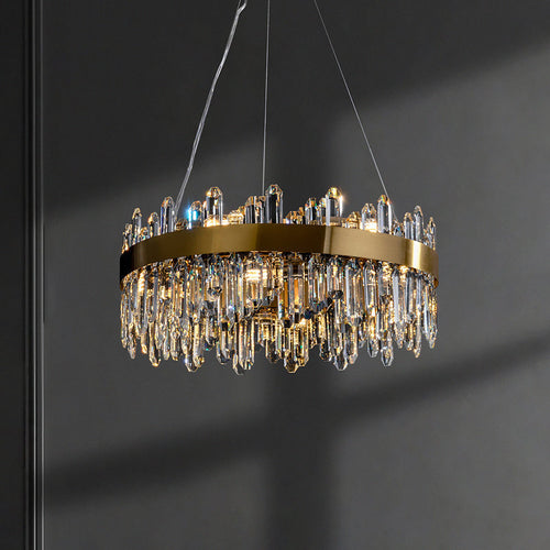 WOW Gold Crystal Round Chandelier-wow2339a