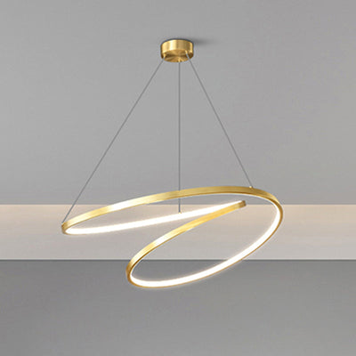WOW Swirl Led Brass Pendant Light-wow2354