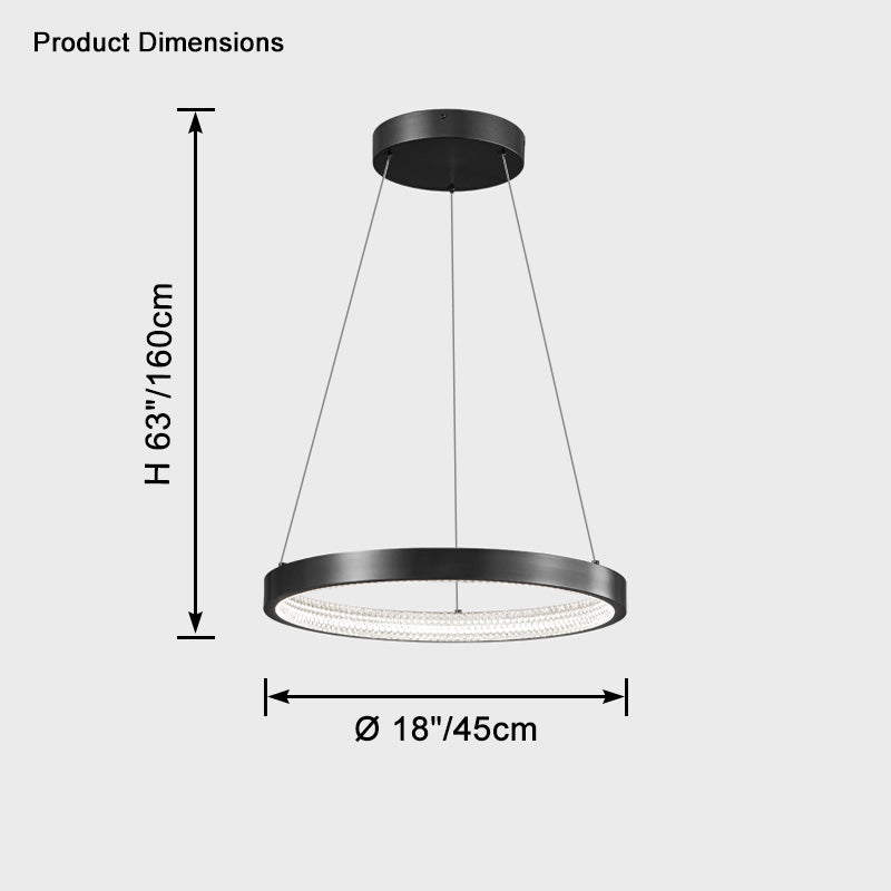 WOW Circular Led Brass Chandelier-wow2357