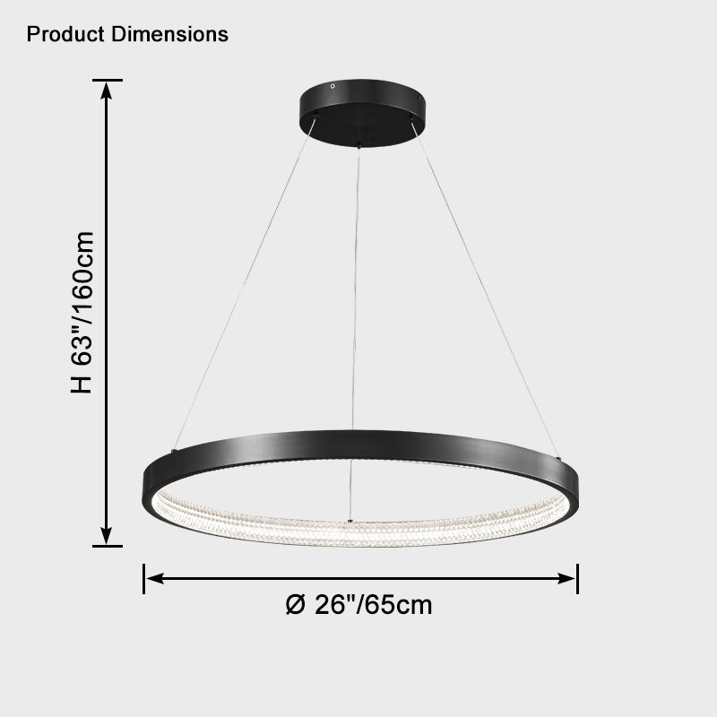 WOW Circular Led Brass Chandelier-wow2357