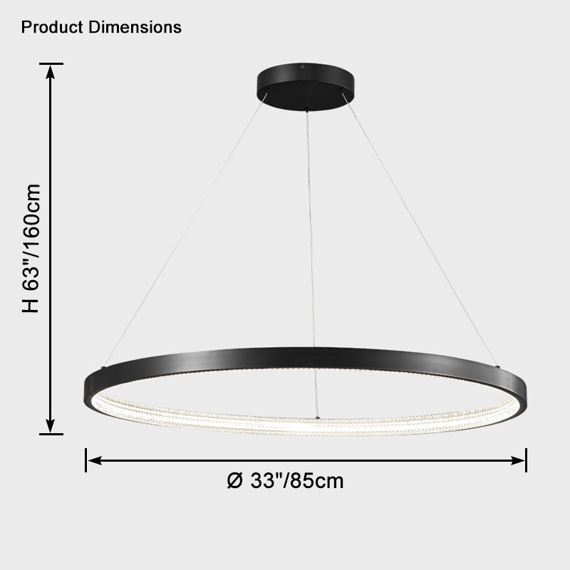 WOW Circular Led Brass Chandelier-wow2357