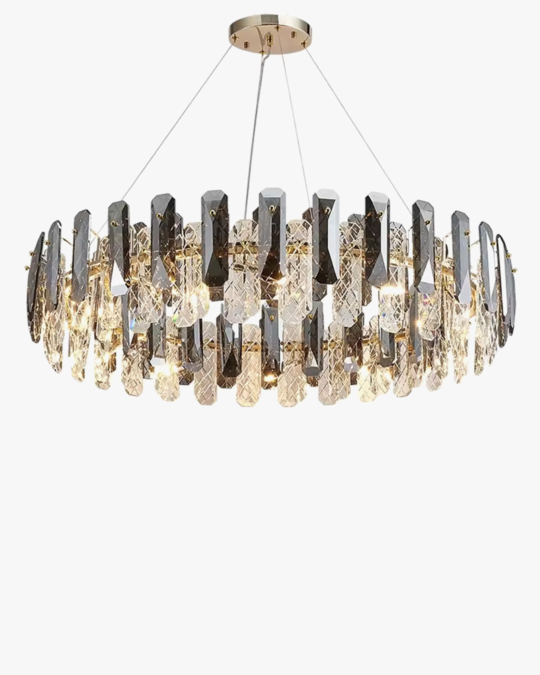 WOW Smoked Crystal Round Chandelier-wow2363
