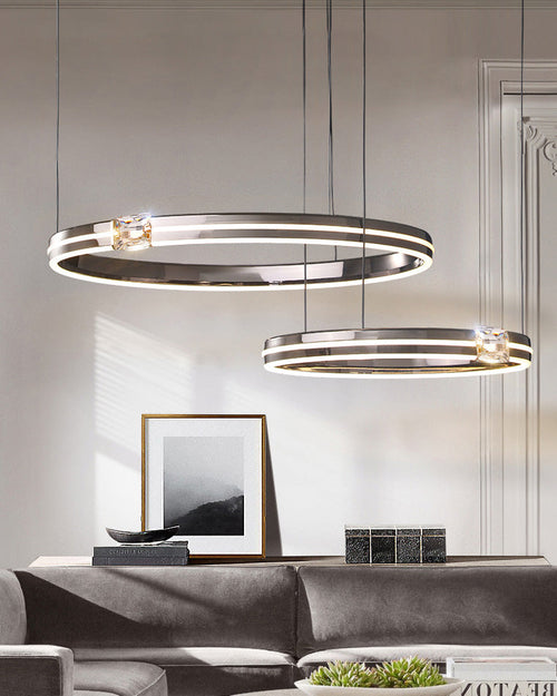 WOW Black Led Ring Chandelier-wow2365