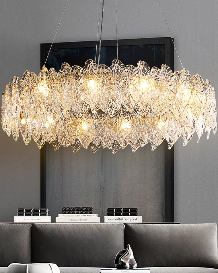 WOW Leaf Glass Chandelier-wow2374