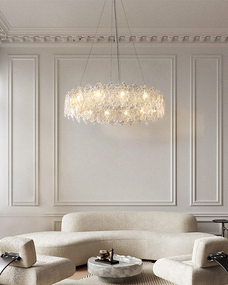 WOW Leaf Glass Chandelier-wow2374