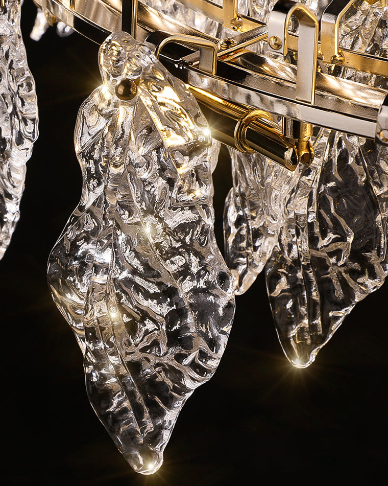 WOW Leaf Glass Chandelier-wow2374