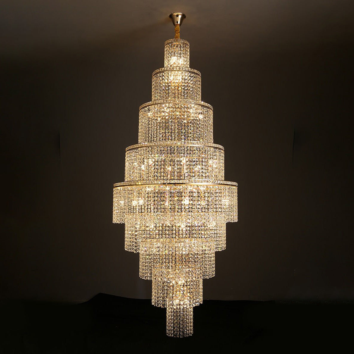 WOW Tiered Crystal Foyer Chandelier-wow2386