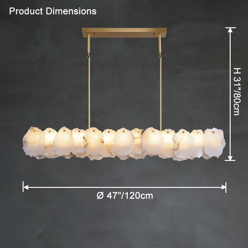 WOW Linear Alabaster Chandelier-wow2392b