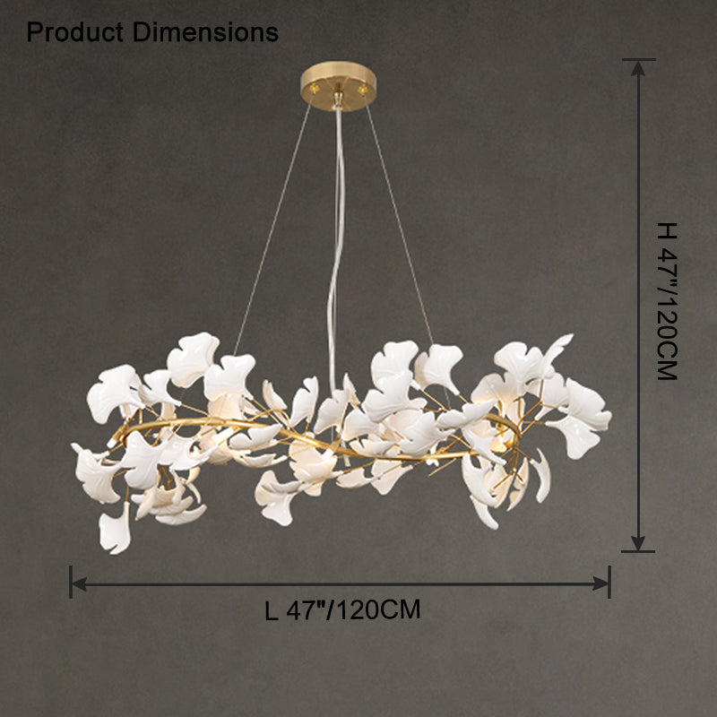 WOW S-shaped Gingko Chandelier-wow2417