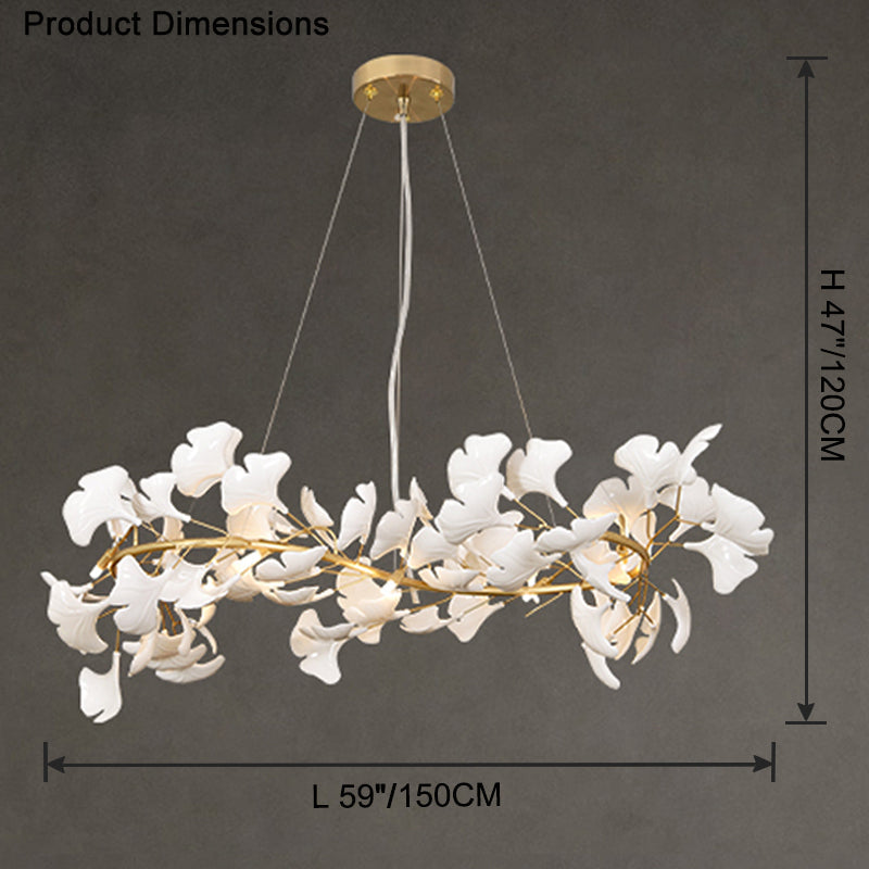 WOW S-shaped Gingko Chandelier-wow2417