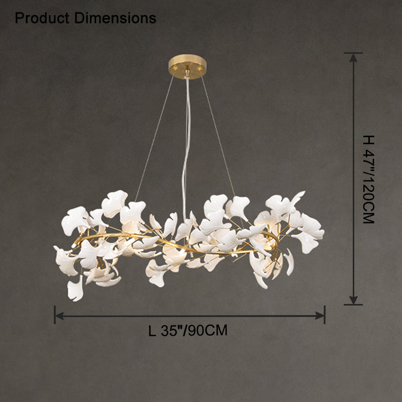 WOW S-shaped Gingko Chandelier-wow2417