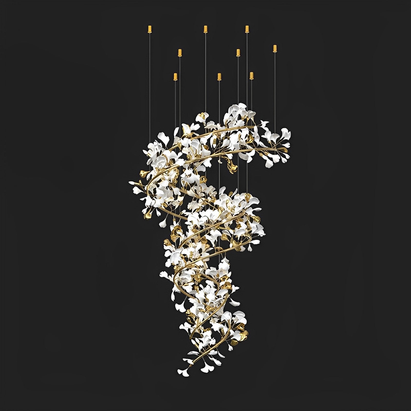 WOW Gingko Spiral Chandelier-wow2423