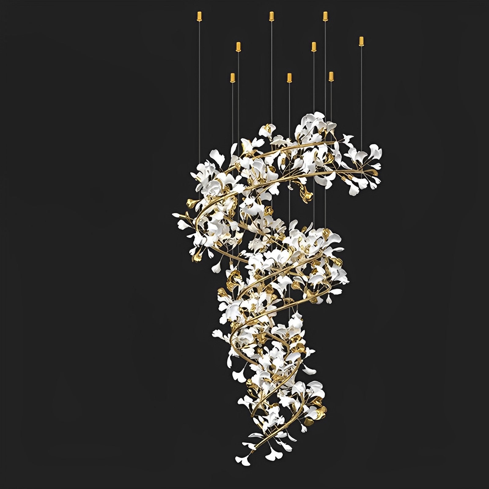WOW Gingko Spiral Chandelier-wow2423